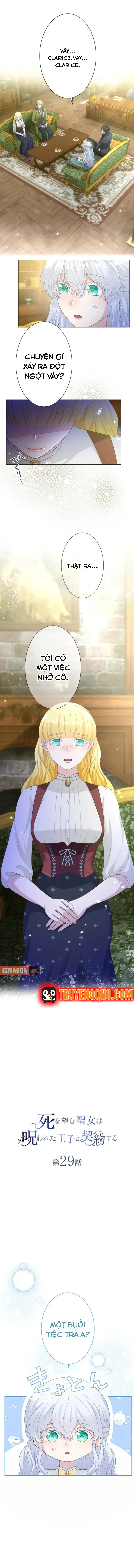 Thánh Nữ Mong Ước Cái Chết Với Hoàng Tử Bị Quyền Rủa Chap 29 - Next Chap 30