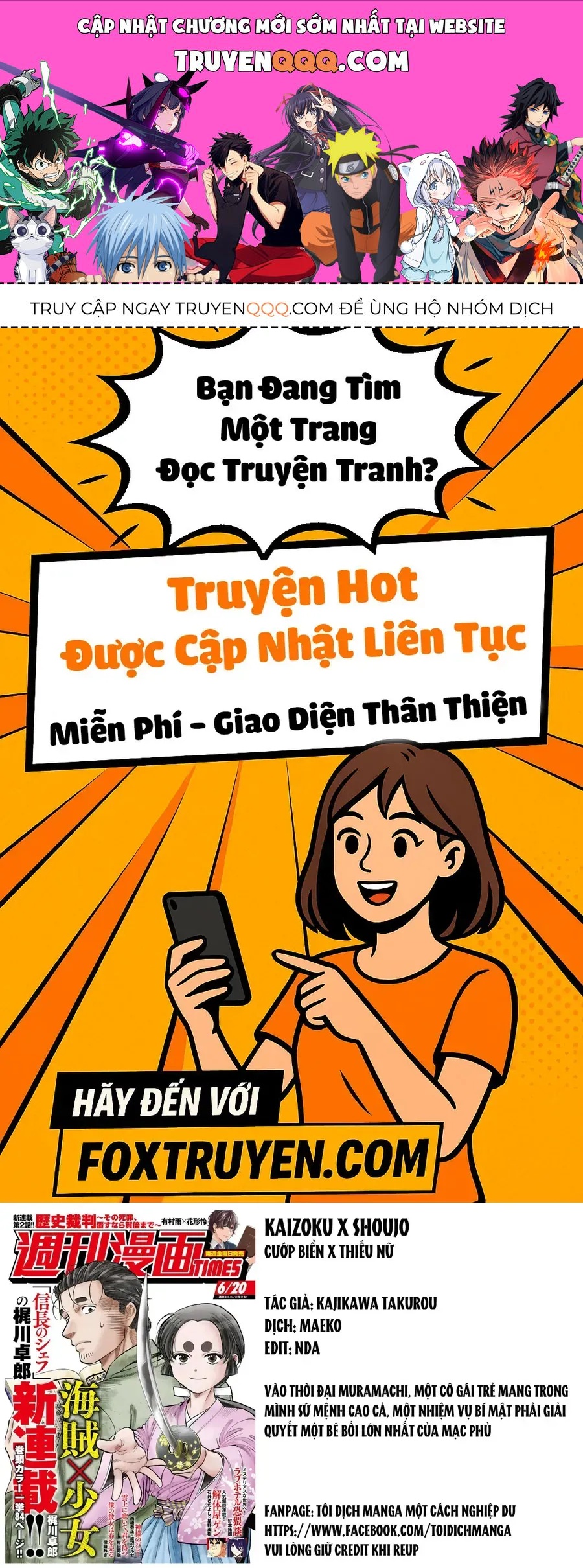 Cướp Biển X Thiếu Nữ Chap 11 - Next Chap 12