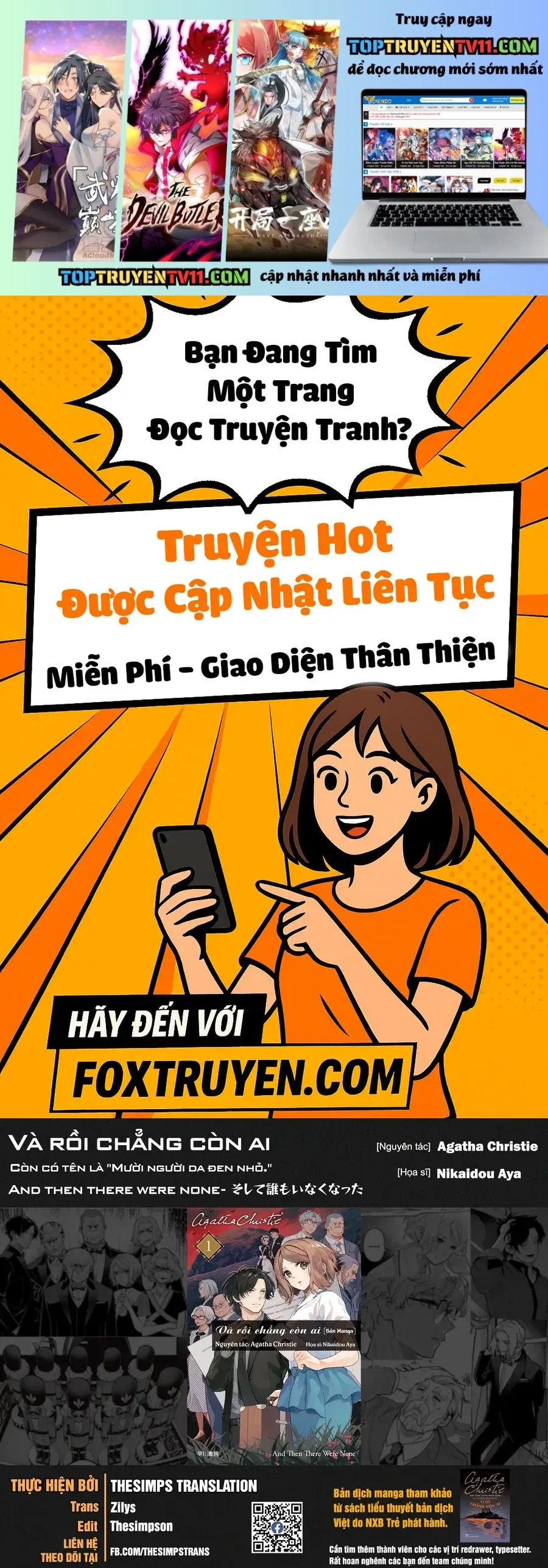 Và Rồi Chẳng Còn Ai Chap 15 - Next Chap 16