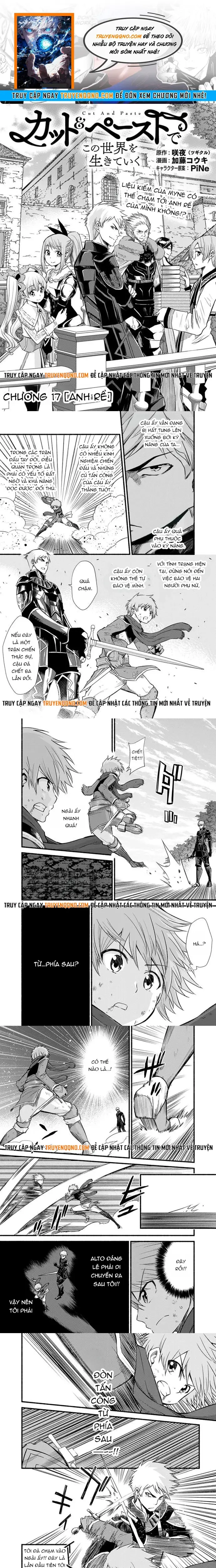 Cut & Paste De Kono Sekai Wo Ikite Iku Chap 17 - Next Chap 18