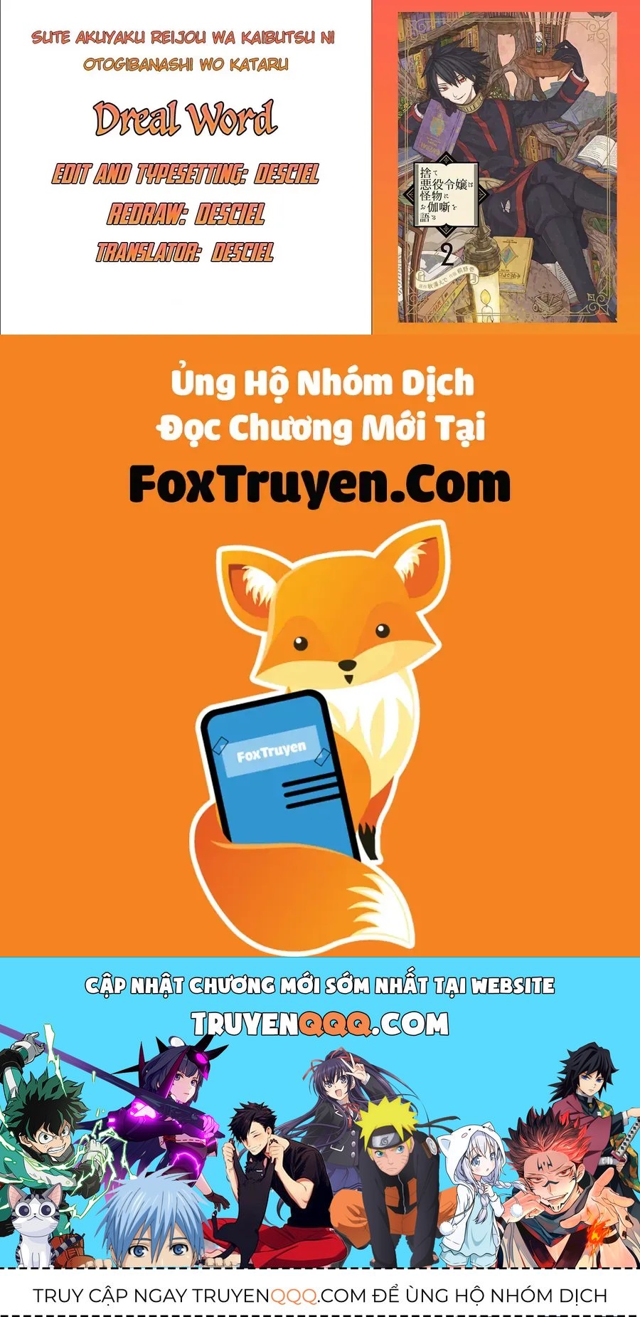 Ngay Cả Quái Vật Cũng Thích Truyện Cổ Tích-Sute Akuyaku Reijou Wa Kaibutsu Ni Otogibanashi Wo Kataru Chap 7 - Next Chap 8