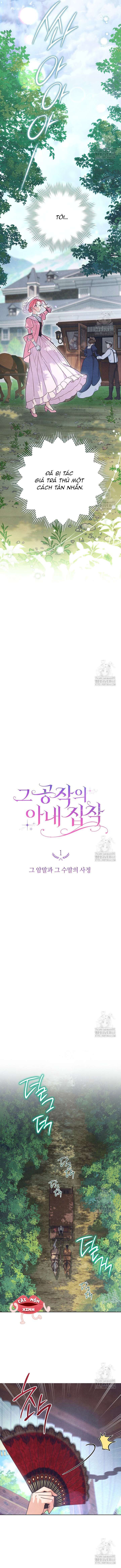 Nỗi Ám Ảnh Dành Cho Công Tước Phu Nhân Chap 1 - Next Chap 2