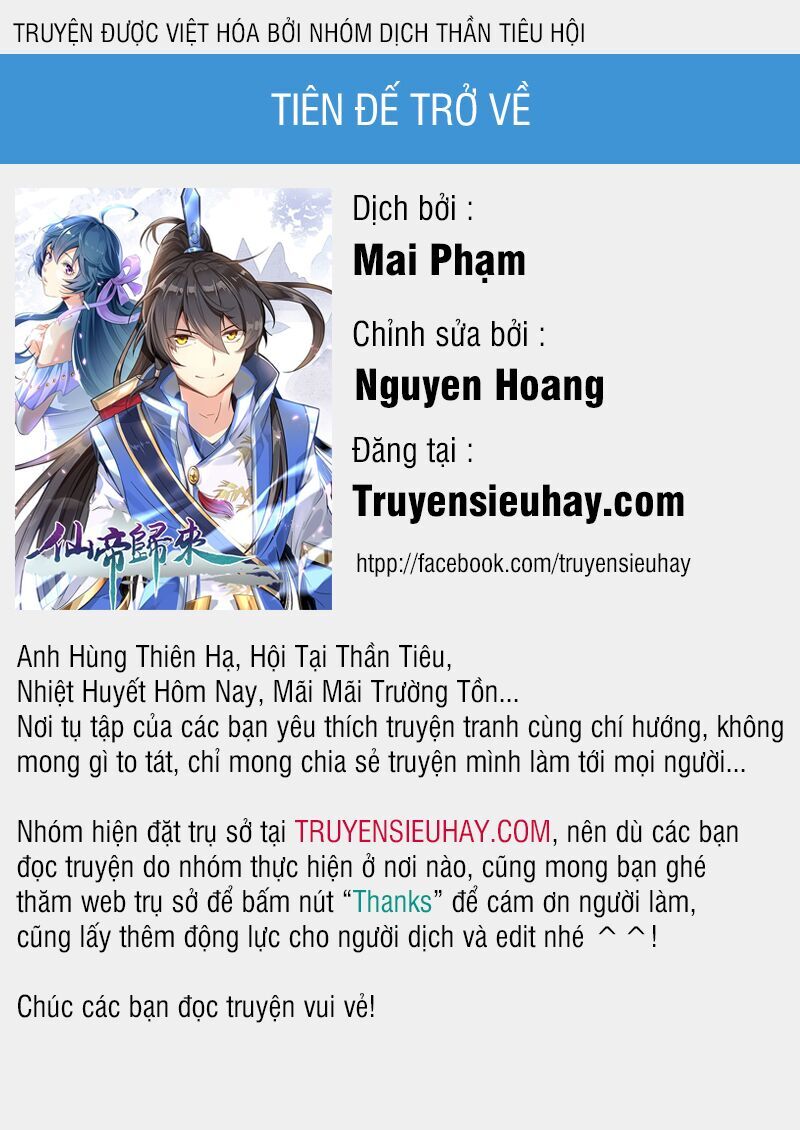 Tiên Đế Trở Về Chap 52 - Next Chap 53