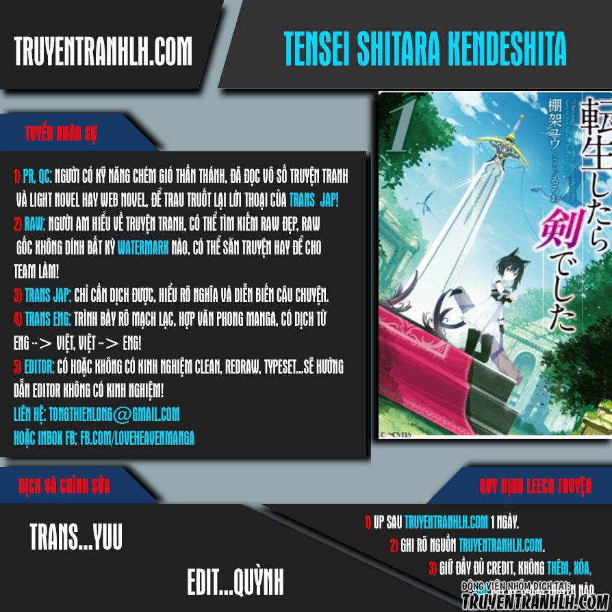 Chuyển Sinh Thành Kiếm Chap 8 - Next Chap 9