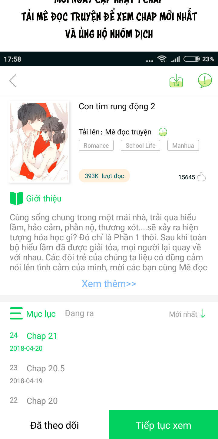 Con Tim Rung Động 2 Chap 13 - Next Chap 14
