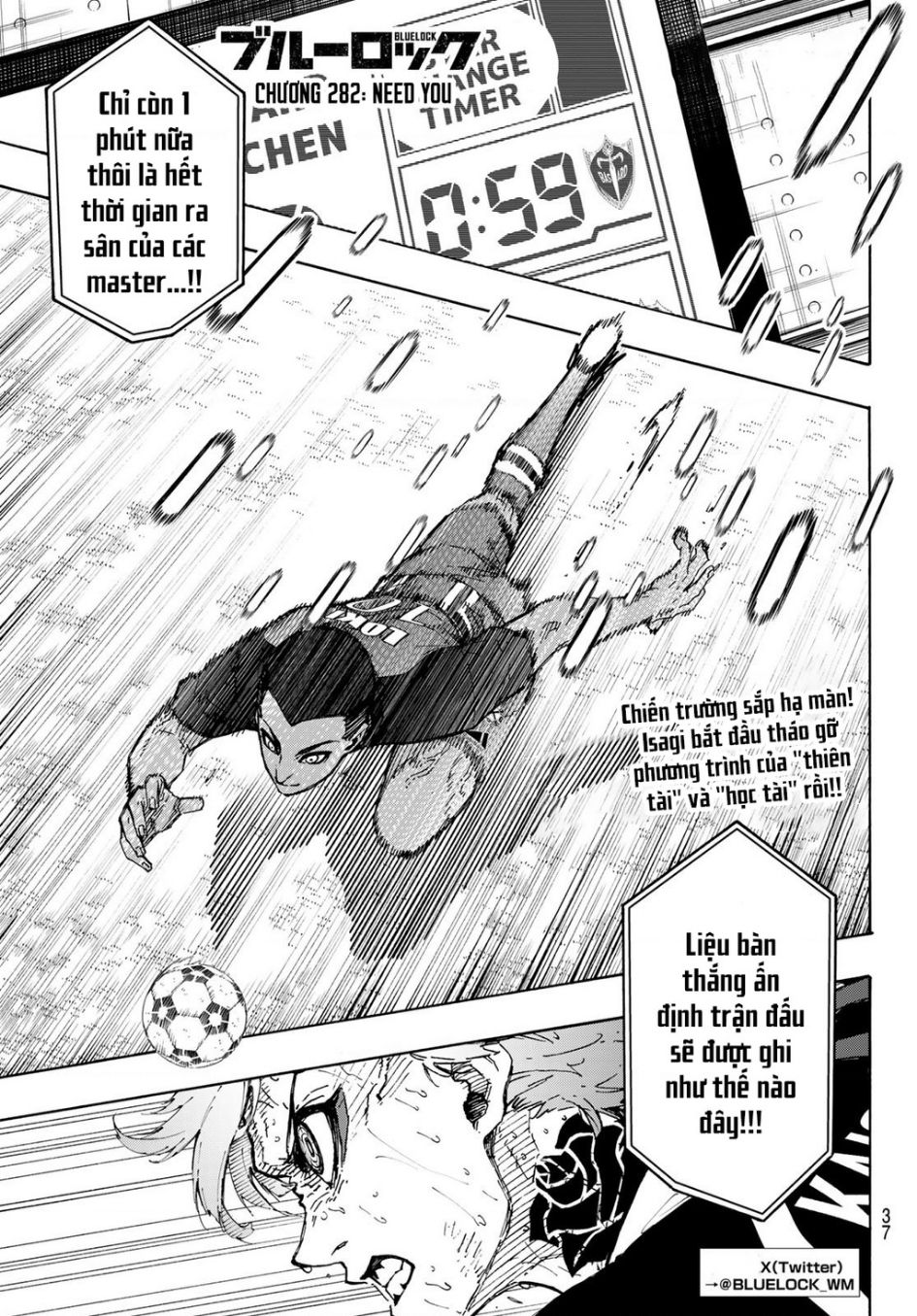 Blue Lock - Ngang Raw Chap 282 - Next Chap 283