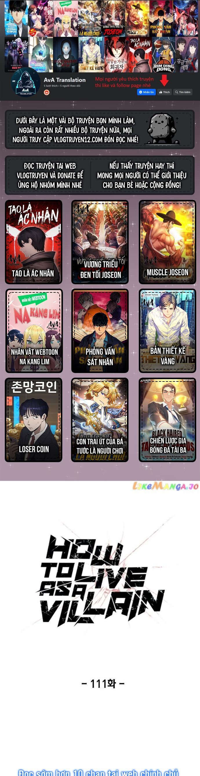 Tao Là Ác Nhân Chap 111 - Next Chap 112