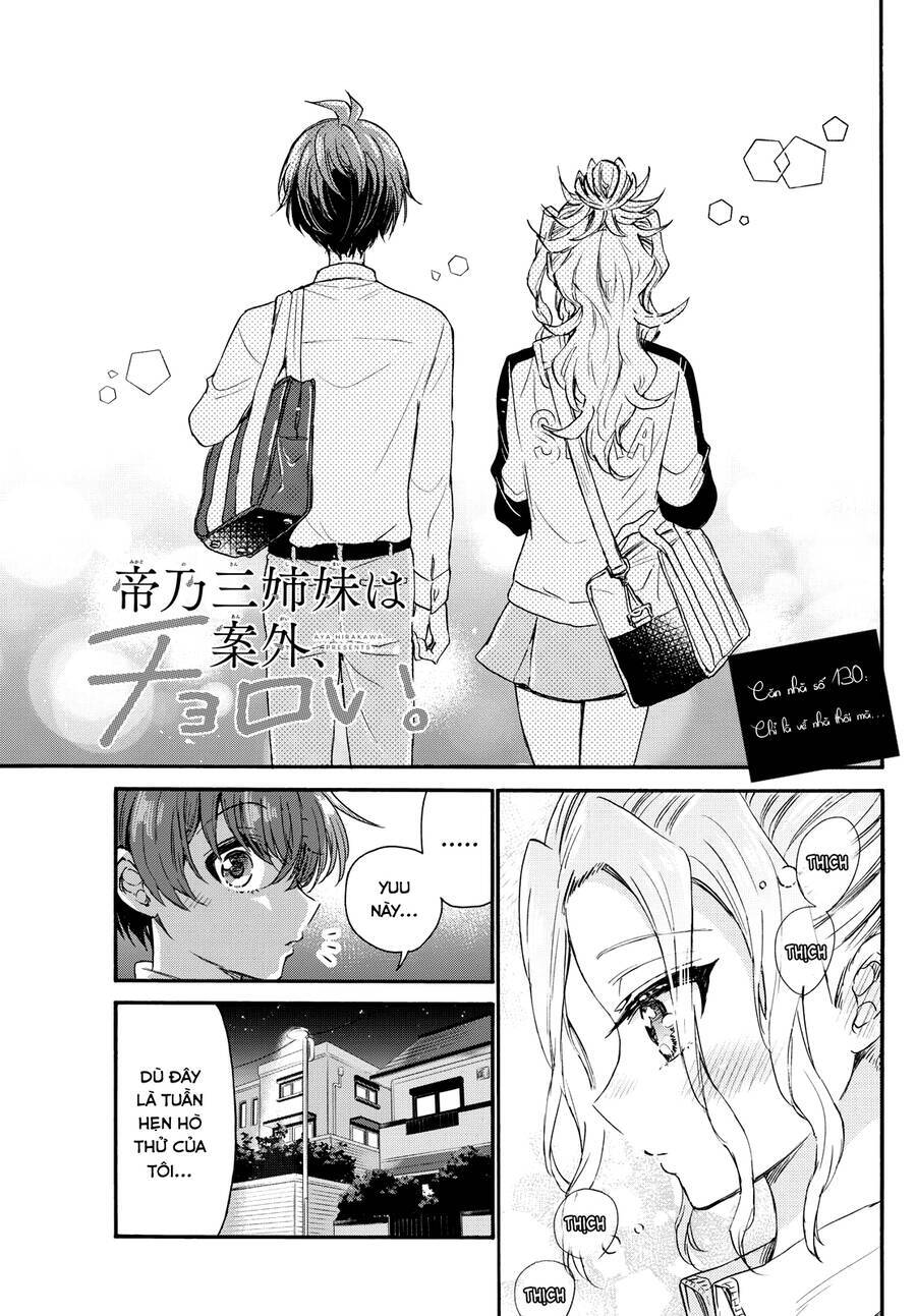 Ba Chị Em Nhà Mikadono Dễ Đối Phó Thật Đấy Chap 130 - Next Chap 131