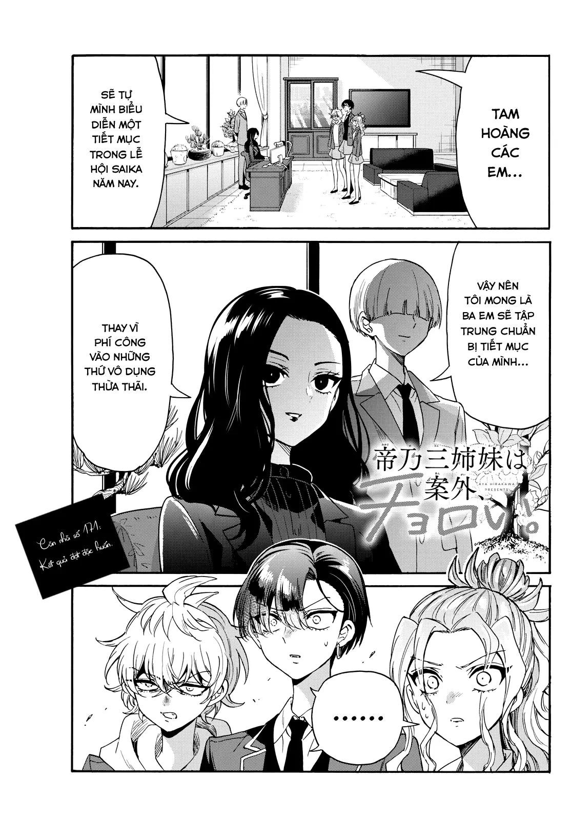 Ba Chị Em Nhà Mikadono Dễ Đối Phó Thật Đấy Chap 171 - Next Chap 172