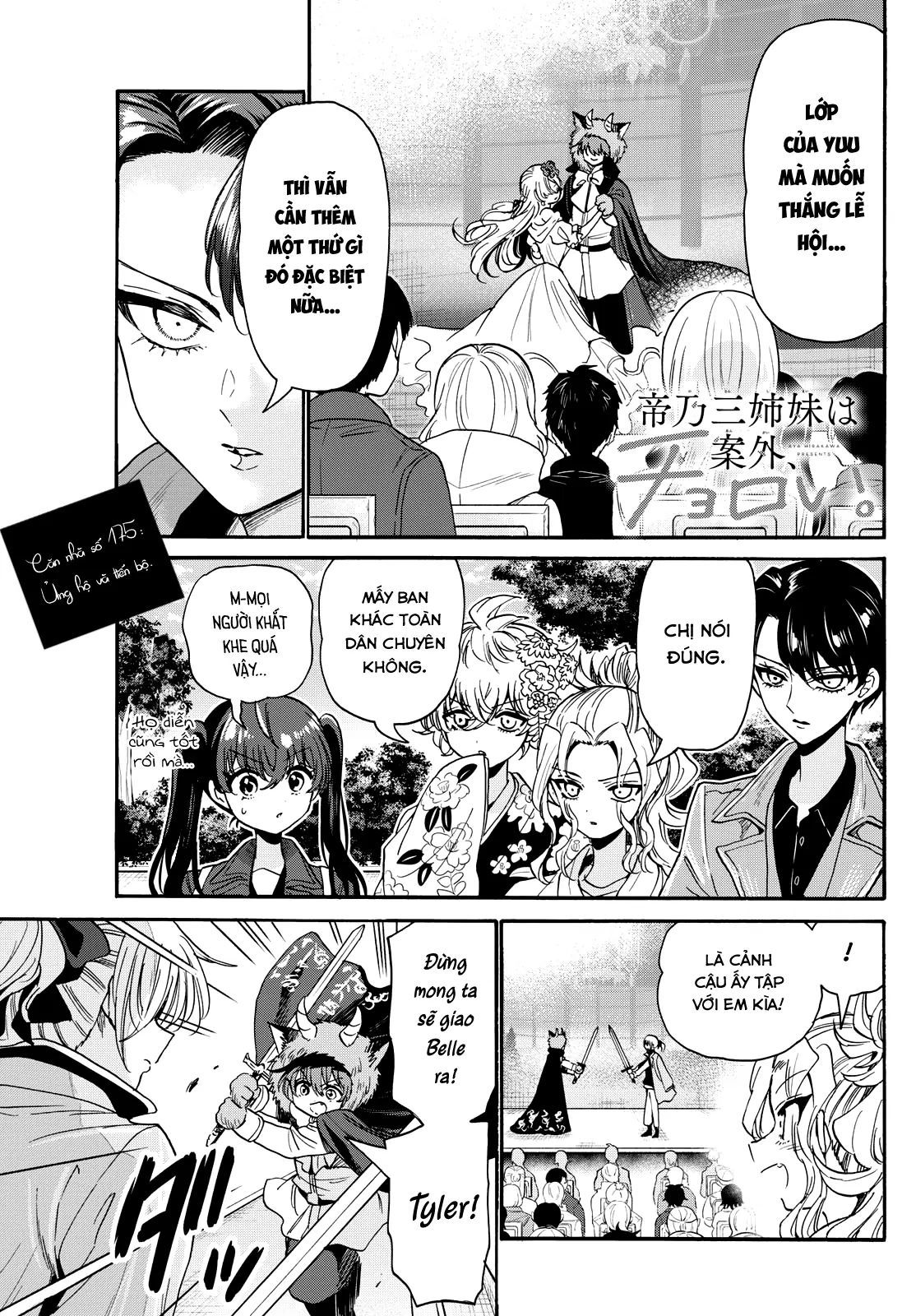 Ba Chị Em Nhà Mikadono Dễ Đối Phó Thật Đấy Chap 175 - Next Chap 176