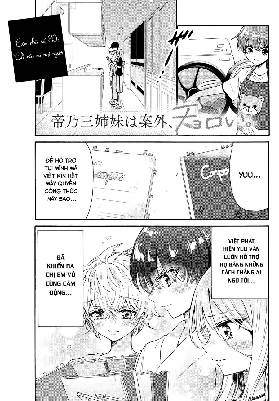 Ba Chị Em Nhà Mikadono Dễ Đối Phó Thật Đấy Chap 80 - Next Chap 81