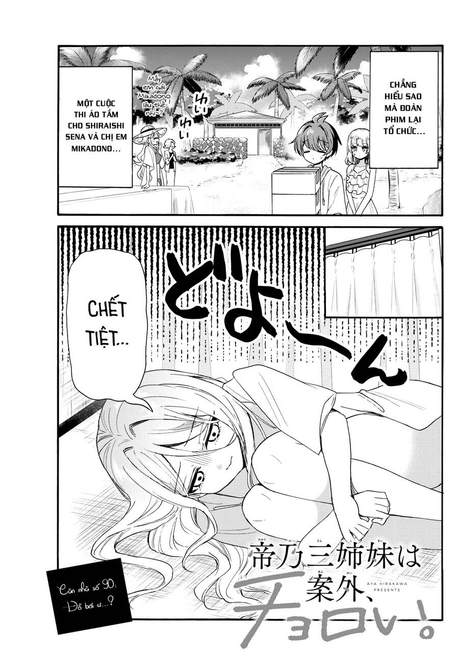 Ba Chị Em Nhà Mikadono Dễ Đối Phó Thật Đấy Chap 90 - Next Chap 91