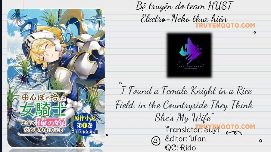 I Found A Female Knight In A Rice Field, In The Countryside They Think She’S My Wife Chap 38 - Next Chap 39