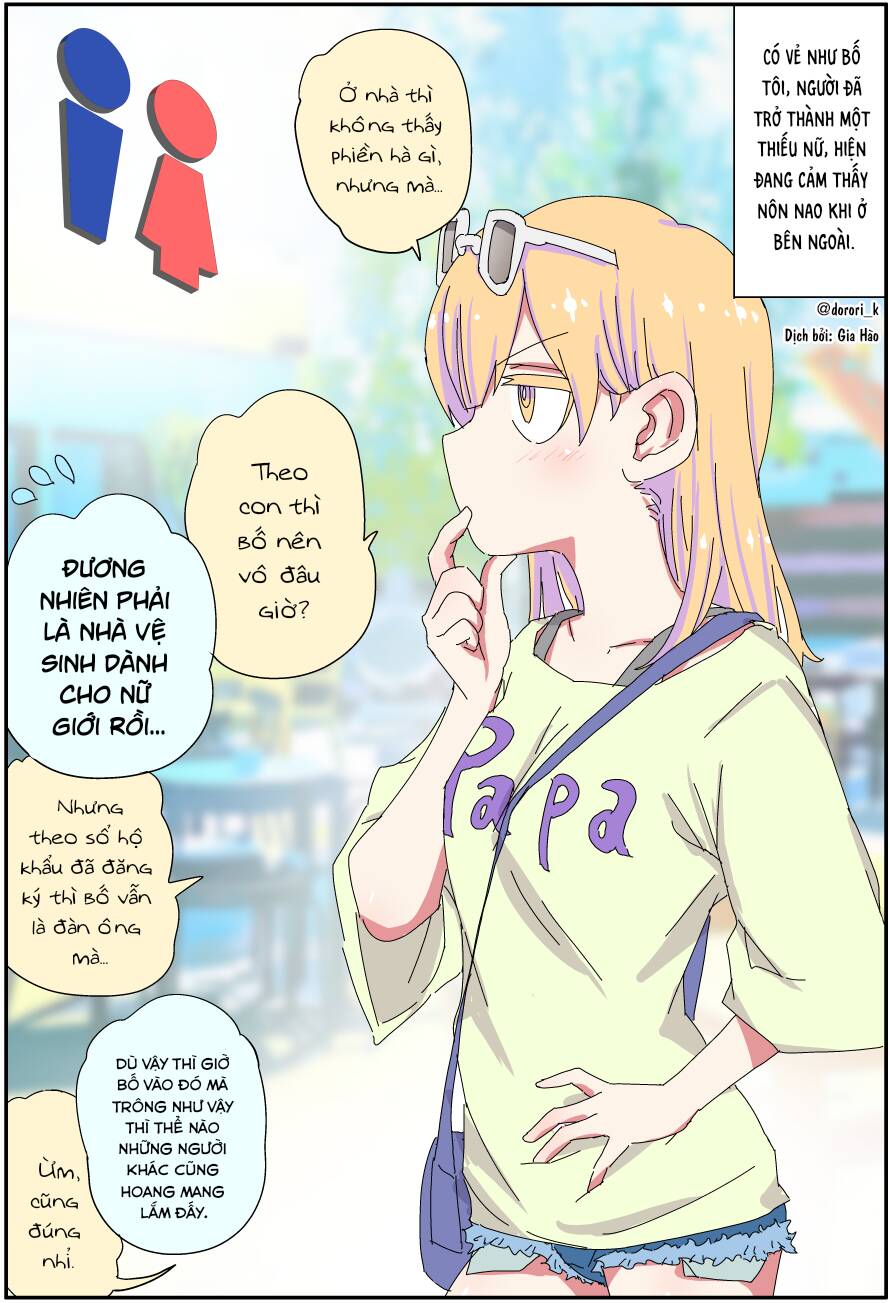 Câu Chuyện Về Người Bố Bị Chuyển Giới Của Tôi Thật Dễ Thương, Nhưng Cũng Thật Phức Tạp Chap 8 - Next Chap 9