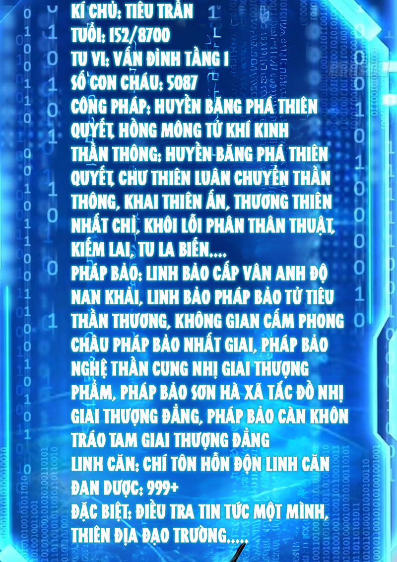 Trăm Tuổi Mở Hệ Thống, Hiếu Tử Hiền Tôn Quỳ Khắp Núi! Chap 60 - Next Chap 61