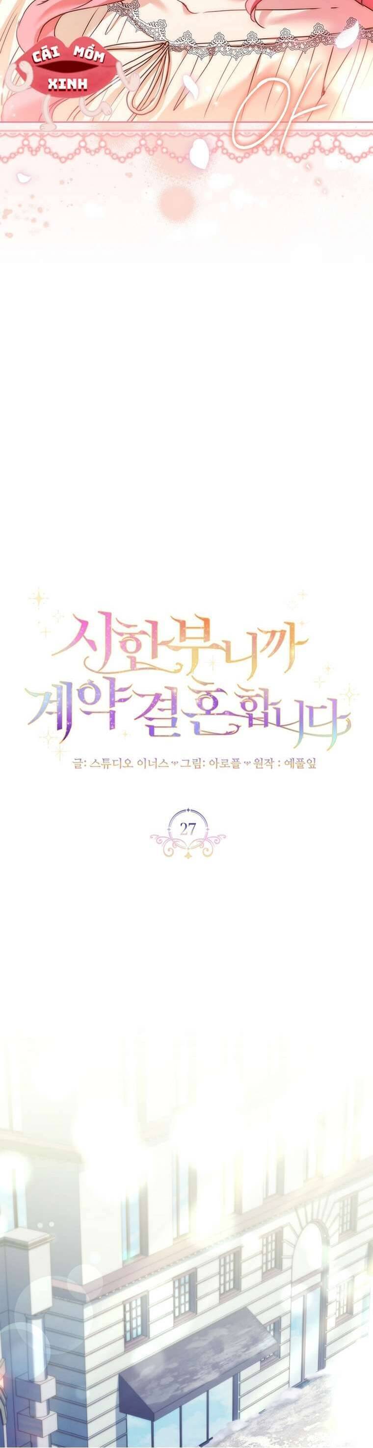 Tôi Phải Mau Chóng Kết Hôn Vì Thời Gian Có Hạn Chap 27 - Next Chap 28