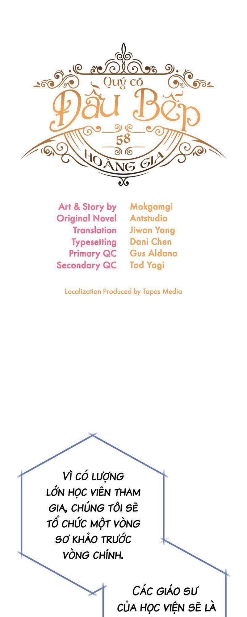 Nữ Đầu Bếp Hoàng Gia Chap 58 - Next Chap 59