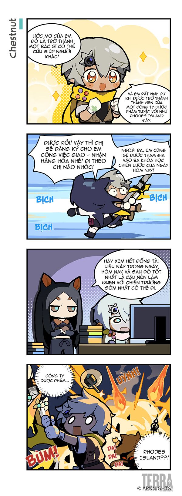 Minh Nhật Phương Chu: 123 Rhodes Island!? Chap 16 - Next Chap 17