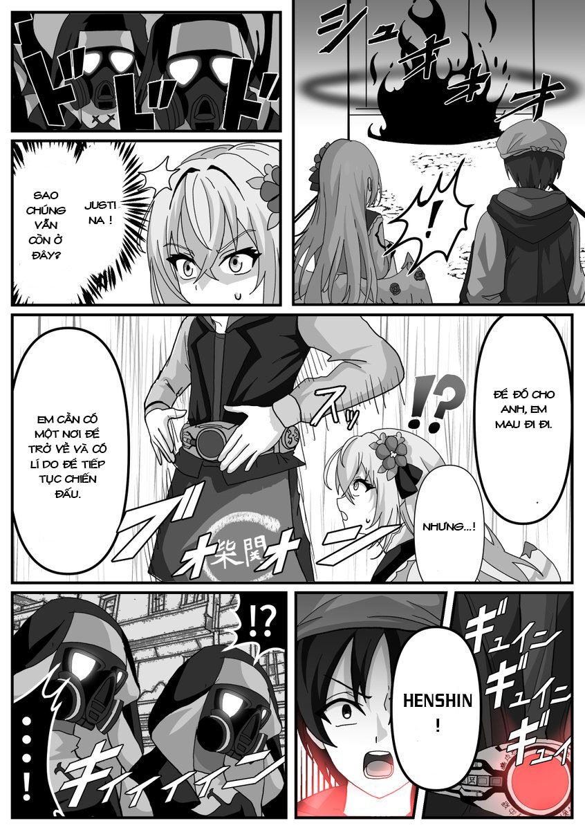 Blue Archive X Kamen Rider Decade - Câu Chuyện Về Thầy Giáo Schale Kadoya Tsukasa Chap 16 - Next Chap 17