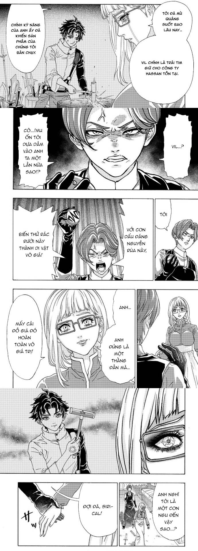 Thợ Rèn Bị Lưu Đày Dùng Kỹ Năng Gian Lận Để Rèn Huyền Thoại: Bị Vị Hôn Thê Đuổi Khỏi Cửa Tiệm, Nhưng Giờ Anh Ấy Hạnh Phúc Hơn Khi Được Tự Do Chế Tạo Chap 7 - Next Chap 8