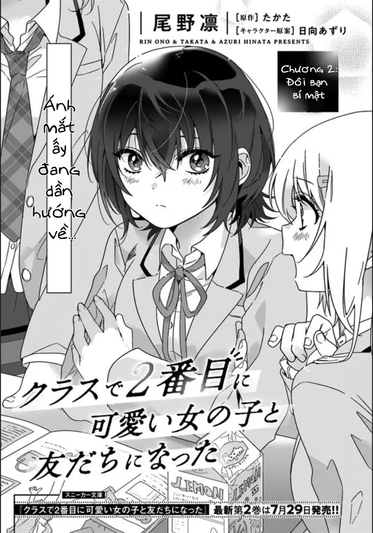 Làm Bạn Với Cô Nàng Dễ Thương Nhì Lớp Chap 2 - Next Chap 3