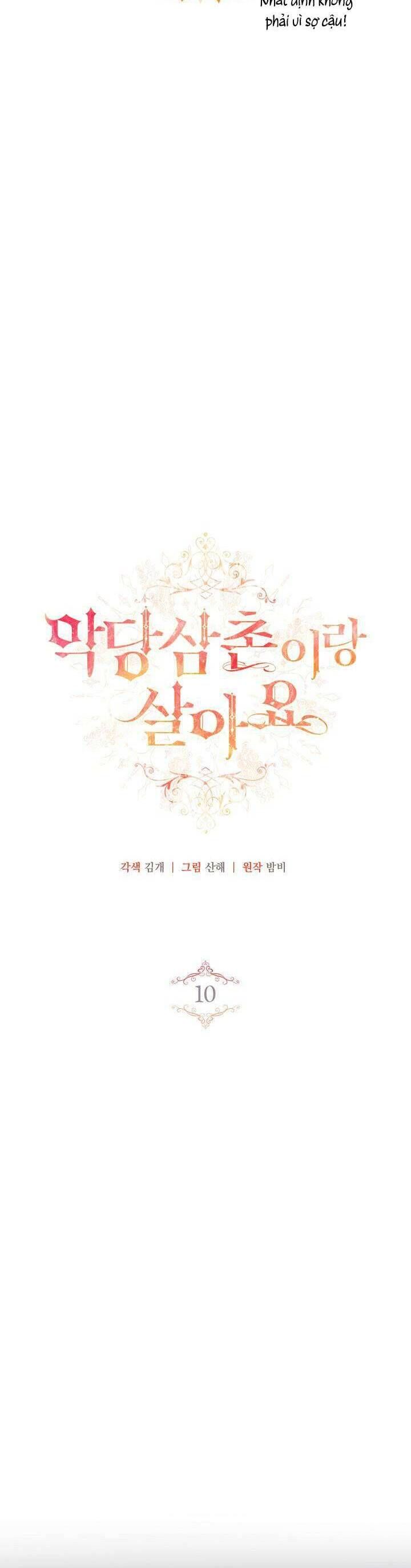 Tôi Sống Với Người Cậu Phản Diện Của Mình Chap 10 - Next Chap 11