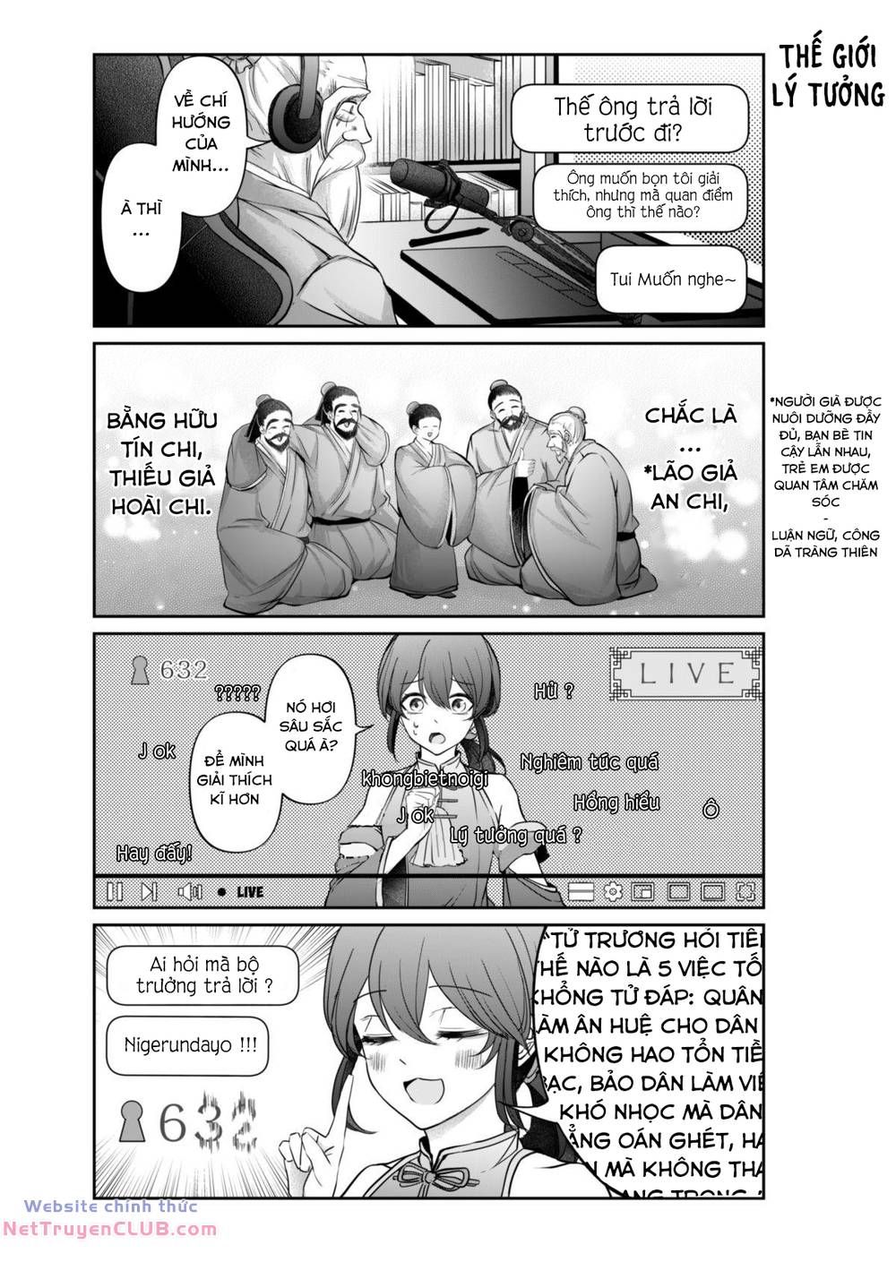 Khổng Tử Làm Vtuber Chap 3 - Next Chap 4
