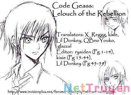 Code Geass: Lelouch of the Rebellion Chap 3 - Next Chap 4