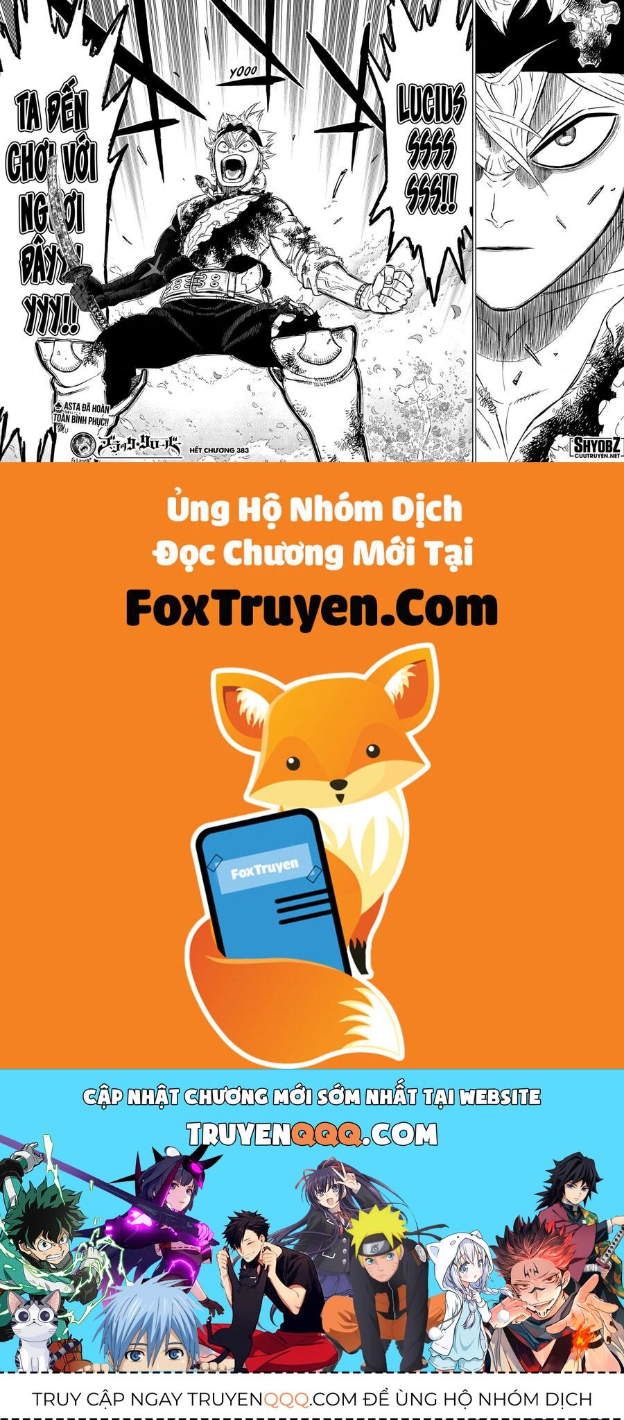 Black Clover - Thế Giới Phép Thuật Chap 383 - Next Chap 384