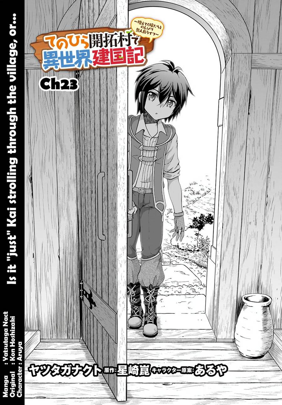 Tenohira Kaitaku Mura De Isekai Kenkokuki: Fueteku Yome-Tachi To Nonbiri Mujintou Life Chap 23.1 - Next Chap 24.1