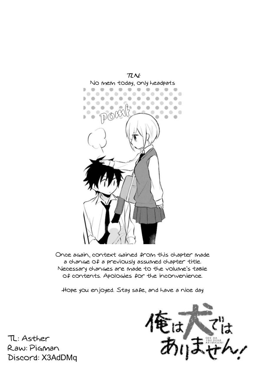 Ore Wa Inu Dewa Arimasen Chap 24 - Next Chap 25