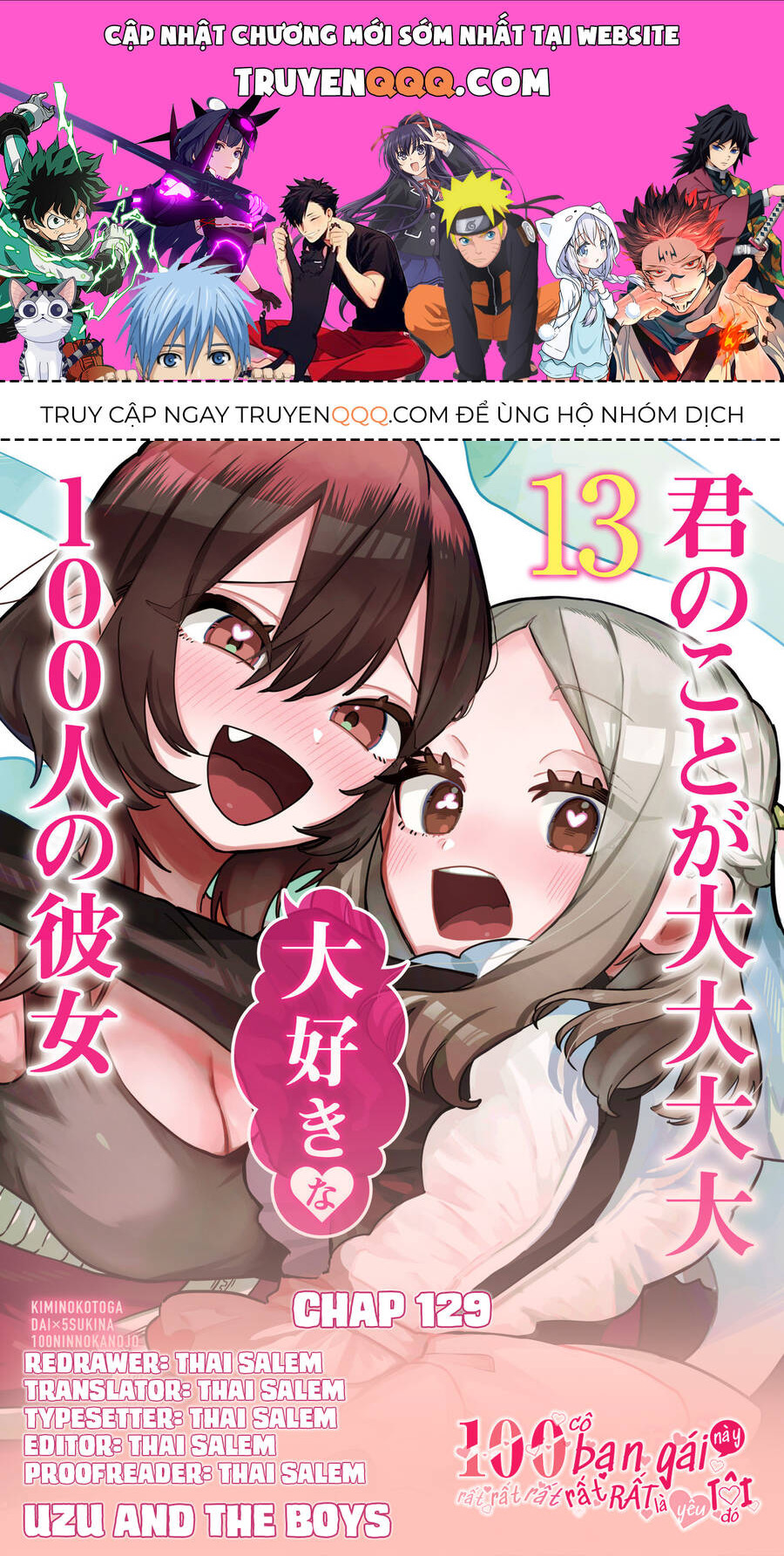 Kimi No Koto Ga Dai Dai Dai Dai Daisuki Na 100-Ri No Kanojo Chap 129 - Next Chap 130