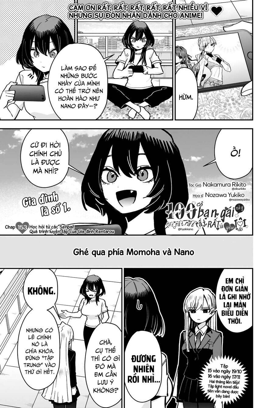 Kimi No Koto Ga Dai Dai Dai Dai Daisuki Na 100-Ri No Kanojo Chap 153 - Next Chap 154